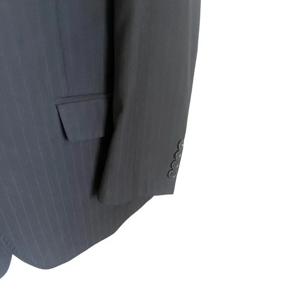 Statement Italy Confidence Blazer Suit Jacket Men's 40R Black - - Picture 12 of 13
